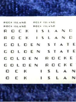 No# 8001 RI Letter Board Decals