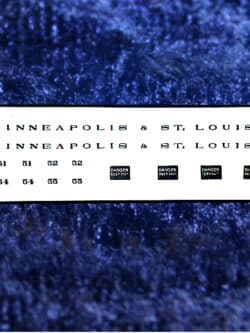 No# 8011 M&St.L Coach Decals